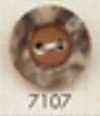 7107 4-Loch dunkelbrauner versenkter Knopf