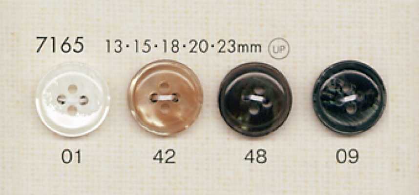 7165 DAIYA BUTTONS Polyesterknöpfe in Muscheloptik