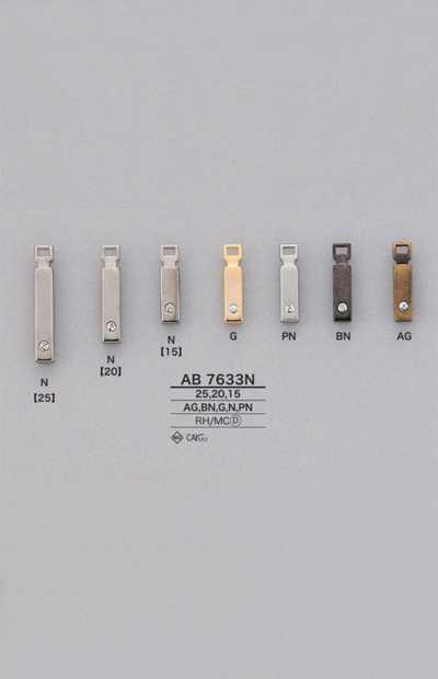 AB7633N Quadratischer Strass-Reißverschlussanhänger