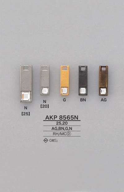 AKP8565N Quadratischer Strass-Reißverschlussanhänger