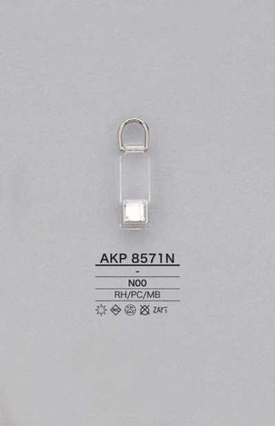 AKP8571N Strass-Polycarbonat-Reißverschlussanhänger
