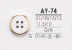 AY74 4-Loch-Knopf Mit Muschelkappe Und Schließpfosten Zum Färben
