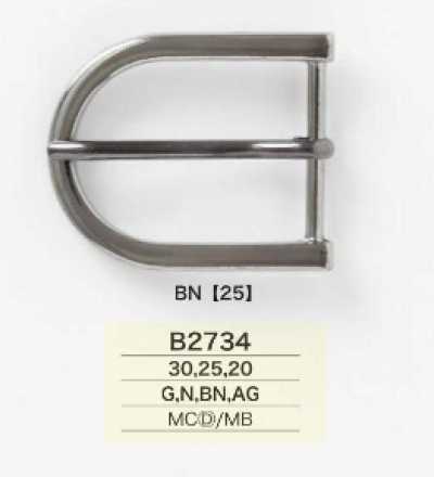 B2734 Druckguss/Messing segelförmige Schnalle