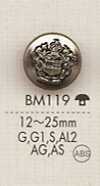 BM119 Metallknöpfe Der Luxusjacke
