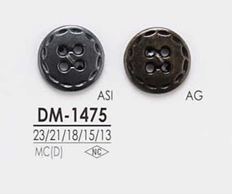 DM1475 Vierloch-Metallknopf für Jacken und Anzüge