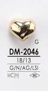 DM2046 Herzförmiger Metallknopf