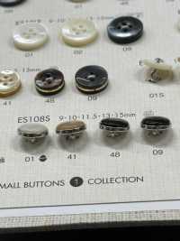 ES108G Polyester-Knopf Für Elegante Shell-Hemd-Bluse[Taste] DAIYA BUTTON(DAIYA BUTTON) Sub-Foto