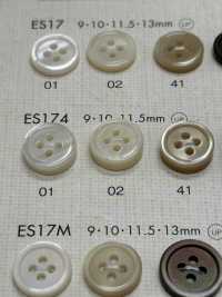 ES174 DAIYA KNÖPFE Muschelfarbener Polyesterknopf[Taste] DAIYA BUTTON(DAIYA BUTTON) Sub-Foto