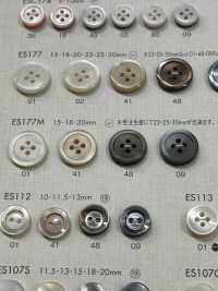 ES177M DAIYA BUTTONS Matter Polyesterknopf In Shell-Ton[Taste] DAIYA BUTTON Sub-Foto