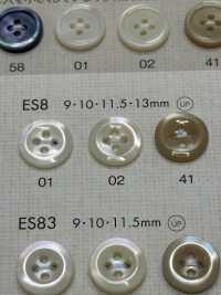 ES8 DAIYA KNÖPFE Muschelfarbener Polyesterknopf[Taste] DAIYA BUTTON(DAIYA BUTTON) Sub-Foto