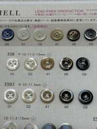 ES8 DAIYA KNÖPFE Muschelfarbener Polyesterknopf[Taste] DAIYA BUTTON(DAIYA BUTTON) Sub-Foto