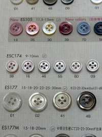 ESC174 DAIYA BUTTONS Bunter Muschelfarbener Polyesterknopf[Taste] DAIYA BUTTON Sub-Foto