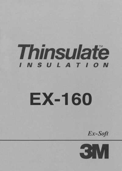 EX160 3M™ Thinsulate™ Ex-Soft 160 g/m²
