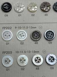FP202 DAIYA KNÖPFE Muschelfarbener Polyesterknopf[Taste] DAIYA BUTTON(DAIYA BUTTON) Sub-Foto