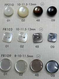 FR103 DAIYA BUTTONS Muschelfarbener Polyesterknopf (Quadrat)[Taste] DAIYA BUTTON(DAIYA BUTTON) Sub-Foto