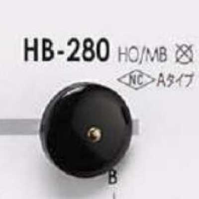 HB280 4-Loch-Knopf aus echtem Büffelhorn/Messing