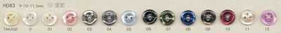 HD83 DAIYA BUTTONS schlagfeste Polyesterknöpfe im Muschelstil der HYPER DURABLE-Serie