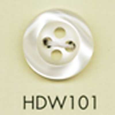 HDW101 DAIYA BUTTONS Schlagfeste HYPER DURABLE-Serie Polyesterknopf in Muscheloptik