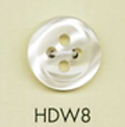 HDW8 DAIYA BUTTONS stoßfeste HYPER DURABLE Serie Polyesterknopf in Muscheloptik
