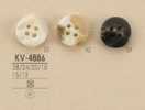 KV4886 Polyesterknopf im Büffelstil mit 4 Löchern
