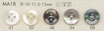 MA18 DAIYA BUTTONS Polyesterknopf in Perlmuttoptik