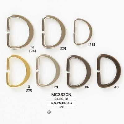 MC3320N Messing-D-Ring
