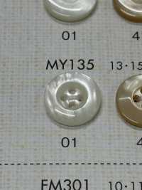 MY135 DAIYA KNÖPFE Muschelfarbener Polyesterknopf[Taste] DAIYA BUTTON(DAIYA BUTTON) Sub-Foto