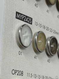 MYP242 Eleganter 4-Loch-Polyesterknopf In Antikgold[Taste] DAIYA BUTTON(DAIYA BUTTON) Sub-Foto
