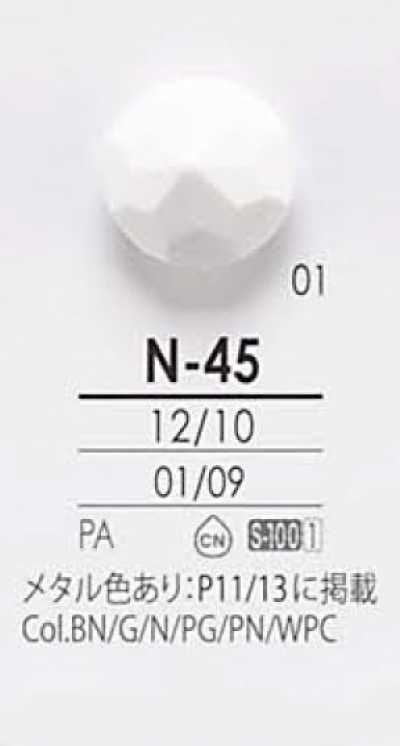 N45 Knöpfe für Metallfarben und Färbung