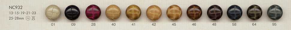 NC932 Echtes Leder ähnliche Kunststoff-Nylon-Knöpfe