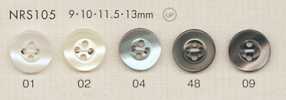NRS105 DAIYA BUTTONS Muschel-Polyesterknöpfe