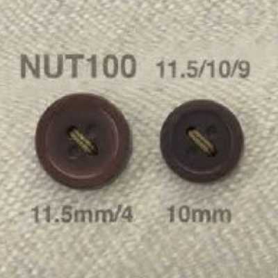 NUT100 Nuss 4-Loch-Knopf