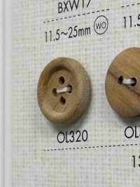 OL320 Naturmaterial Holz 4-Loch-Knopf[Taste] DAIYA BUTTON(DAIYA BUTTON) Sub-Foto
