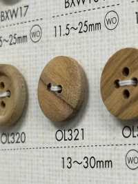 OL321 Naturmaterial Holz 2-Loch-Knopf[Taste] DAIYA BUTTON Sub-Foto