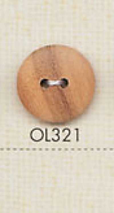 OL321 Zwei-Loch-Knopf aus Naturholz