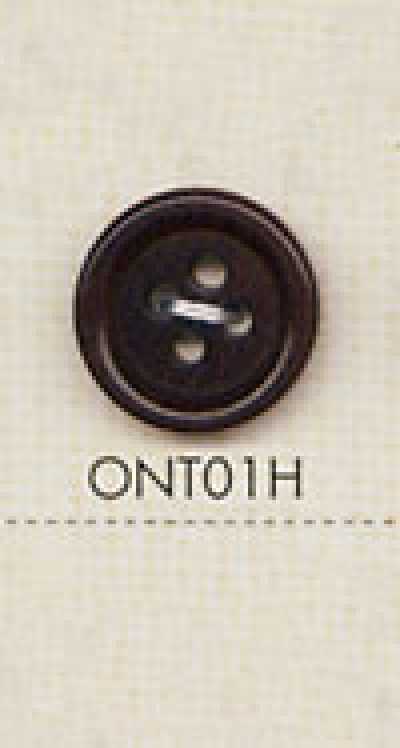 ONT01H 4-Loch-Knopf aus Naturmaterial Korozo-Nuss