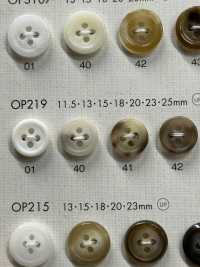 OP219 Bunter Büffelähnlicher 4-Loch-Polyesterknopf[Taste] DAIYA BUTTON(DAIYA BUTTON) Sub-Foto