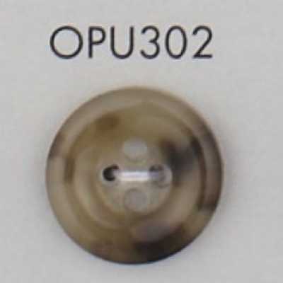 OPU302 4-Loch-Knopf aus Harnstoffharz mit Rand