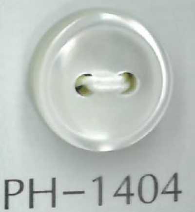 2-Loch-Muschelknopf mit Rand, 4 mm dick