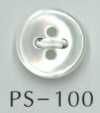 PS100 4-Loch-Muschelknopf mit Rand