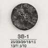 SB1 Schwarzer Perlmutt-Muschel-4-Loch-Knopf