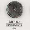 SB180 Schwarzer Perlmutt-Schalenknopf mit 4 Löchern