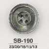SB190 Schwarzer Perlmutt-Schalenknopf mit 4 Löchern