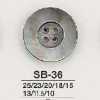 SB36 4-Loch-Knopf aus schwarzer Perlmuttmuschel