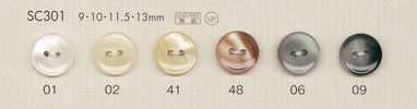 SC301 DAIYA BUTTONS Schalenoptik-Polyesterknopf