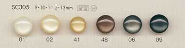 SC305 DAIYA BUTTONS Polyesterknopf in Muscheloptik