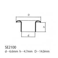 SE2100 Ösenscheibe 14 Mm X 6,6 Mm * Kompatibel Mit Nadeldetektoren[Druckverschluss/Ösenscheibe] Morito Sub-Foto