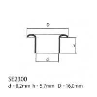 SE2300 Ösenscheibe 16 Mm X 8,2 Mm * Kompatibel Mit Nadeldetektoren[Druckverschluss/Ösenscheibe] Morito Sub-Foto