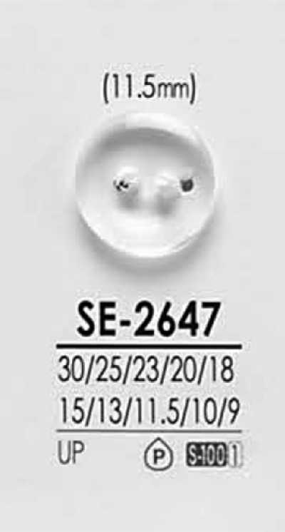 SE2647 Transparenter Hemdknopf
