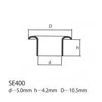 SE400 Ösenscheibe 10,5 Mm X 5 Mm * Kompatibel Mit Nadeldetektoren[Druckverschluss/Ösenscheibe] Morito Sub-Foto